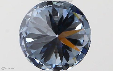 Lab-Grown ROUND Diamond - 0.4 Carat, Fancy Vivid Blue Color, VVS1 Clarity | Sustainable Luxury, Dazzling Brilliance | IGI | Certified LG581331391