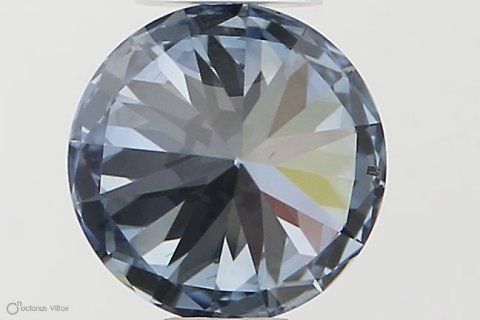 Lab-Grown ROUND Diamond - 0.51 Carat, Fancy Vivid Blue Color, SI1 Clarity | Sustainable Luxury, Dazzling Brilliance | IGI | Certified LG553257462