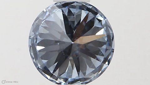 Lab-Grown ROUND Diamond - 0.5 Carat, Fancy Vivid Blue Color, IF Clarity | Sustainable Luxury, Dazzling Brilliance | IGI | Certified LG581331295