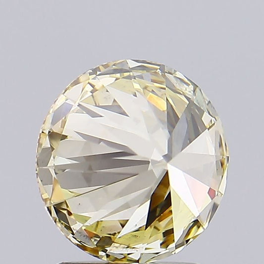 Lab-Grown ROUND Diamond - 2.01 Carat, Fancy Yellow Color, VS2 Clarity | Sustainable Luxury, Dazzling Brilliance | IGI | Certified LG591363841