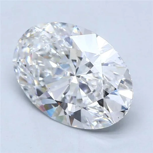 Lab-Grown Oval Diamond - 4.57 Carats, F Color, VS2 Clarity - Sustainable Luxury and Dazzling Brilliance-IGI·Certified