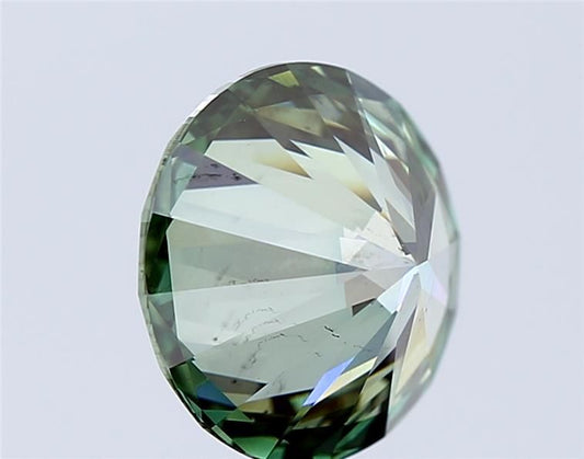 Lab-Grown ROUND Diamond - 2.58 Carat, Fancy Intense Green Color, VS2 Clarity | Sustainable Luxury, Dazzling Brilliance | IGI | Certified LG591363182