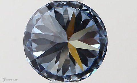 Lab-Grown ROUND Diamond - 0.55 Carat, Fancy Vivid Blue Color, VVS1 Clarity | Sustainable Luxury, Dazzling Brilliance | IGI | Certified LG581331305