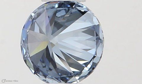 Lab-Grown ROUND Diamond - 0.3 Carat, Fancy Vivid Blue Color, VS1 Clarity | Sustainable Luxury, Dazzling Brilliance | IGI | Certified LG581331388