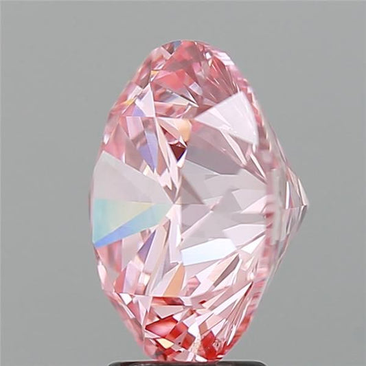 Lab-Grown ROUND Diamond - 6.01 Carat, Fancy Intense Pink Color, VS2 Clarity | Sustainable Luxury, Dazzling Brilliance | IGI | Certified LG602324271