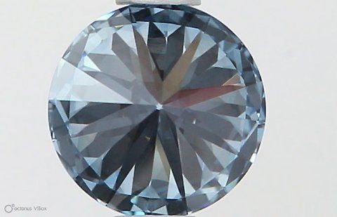 Lab-Grown ROUND Diamond - 0.58 Carat, Fancy Intense Blue Color, VVS2 Clarity | Sustainable Luxury, Dazzling Brilliance | IGI | Certified LG564379460