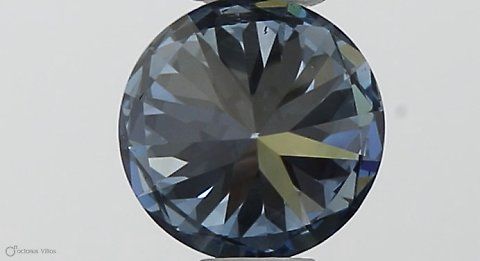 Lab-Grown ROUND Diamond - 0.37 Carat, Fancy Intense Blue Color, SI1 Clarity | Sustainable Luxury, Dazzling Brilliance | IGI | Certified LG546229897