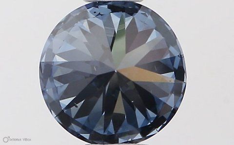 Lab-Grown ROUND Diamond - 0.5 Carat, Fancy Vivid Blue Color, SI1 Clarity | Sustainable Luxury, Dazzling Brilliance | IGI | Certified LG538290387