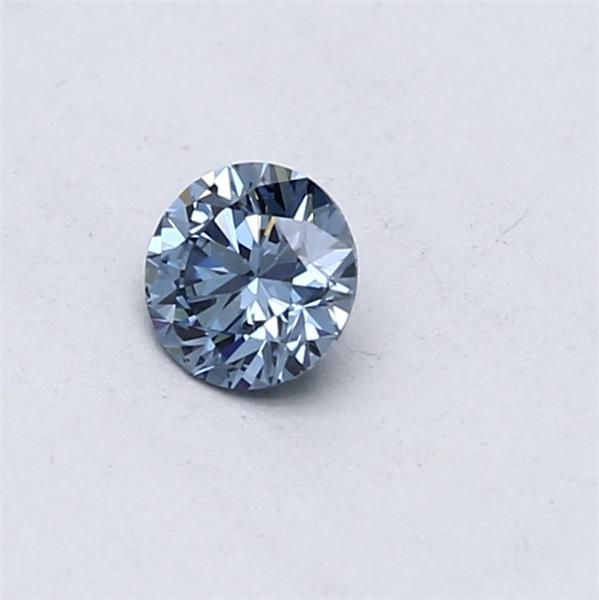 Lab-Grown ROUND Diamond - 0.3 Carat, Fancy Vivid Blue Color, VS2 Clarity | Sustainable Luxury, Dazzling Brilliance | IGI | Certified LG564379179