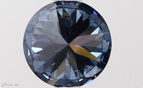 Lab-Grown ROUND Diamond - 1.02 Carat, Fancy Vivid Blue Color, VVS2 Clarity | Sustainable Luxury, Dazzling Brilliance | IGI | Certified LG581331359