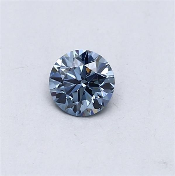 Lab-Grown ROUND Diamond - 0.3 Carat, Fancy Vivid Blue Color, VS1 Clarity | Sustainable Luxury, Dazzling Brilliance | IGI | Certified LG553257521