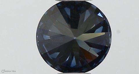 Lab-Grown ROUND Diamond - 0.35 Carat, Fancy Deep Blue Color, SI1 Clarity | Sustainable Luxury, Dazzling Brilliance | IGI | Certified LG538290322