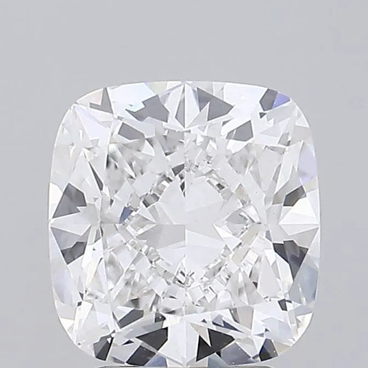 Lab-Grown Cushion Diamond - 3.02 Carats, E Color, VVS2 Clarity - Sustainable Luxury and Dazzling Brilliance-IGI·Certified