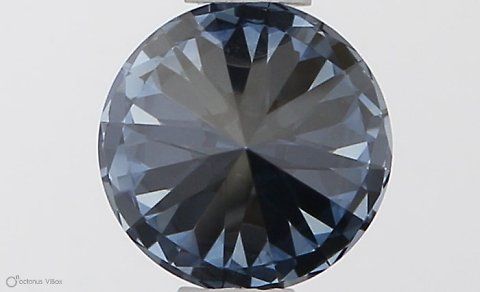 Lab-Grown ROUND Diamond - 0.51 Carat, Fancy Vivid Blue Color, VS2 Clarity | Sustainable Luxury, Dazzling Brilliance | IGI | Certified LG581331274