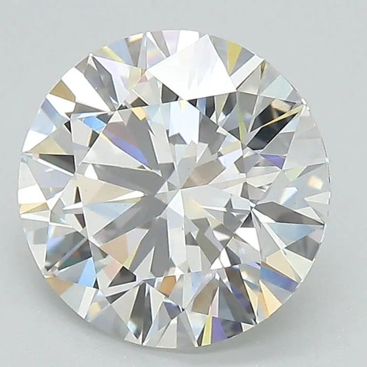 Lab-Grown Round Diamond - 3.09 Carats, F Color, VVS2 Clarity - Sustainable Luxury and Dazzling Brilliance-IGI·Certified