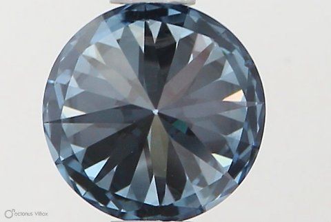 Lab-Grown ROUND Diamond - 0.61 Carat, Fancy Vivid Blue Color, VVS1 Clarity | Sustainable Luxury, Dazzling Brilliance | IGI | Certified LG564379350