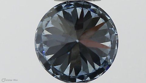 Lab-Grown ROUND Diamond - 0.56 Carat, Fancy Vivid Blue Color, VVS2 Clarity | Sustainable Luxury, Dazzling Brilliance | IGI | Certified LG564379561