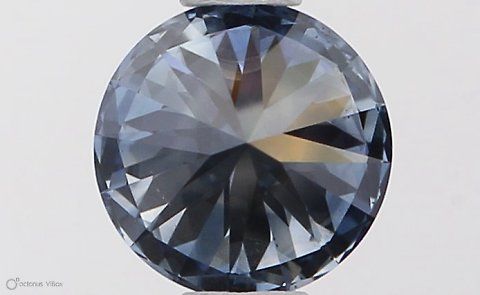 Lab-Grown ROUND Diamond - 0.52 Carat, Fancy Vivid Blue Color, VS2 Clarity | Sustainable Luxury, Dazzling Brilliance | IGI | Certified LG564379371