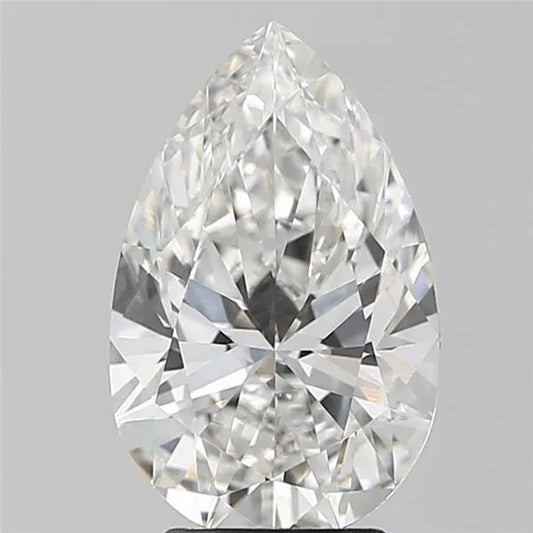 Lab-Grown Pear Diamond - 3.1 Carats, F Color, VVS2 Clarity - Sustainable Luxury and Dazzling Brilliance-IGI·Certified