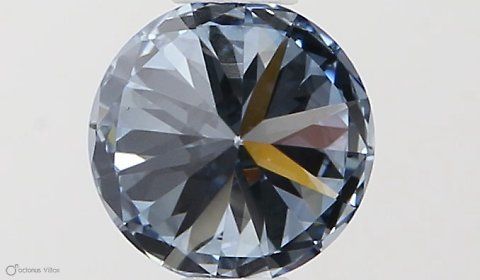 Lab-Grown ROUND Diamond - 0.45 Carat, Fancy Vivid Blue Color, VS2 Clarity | Sustainable Luxury, Dazzling Brilliance | IGI | Certified LG581331351