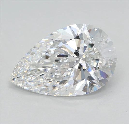 Lab-Grown Pear Diamond - 4.04 Carats, E Color, VVS2 Clarity - Sustainable Luxury and Dazzling Brilliance-IGI·Certified