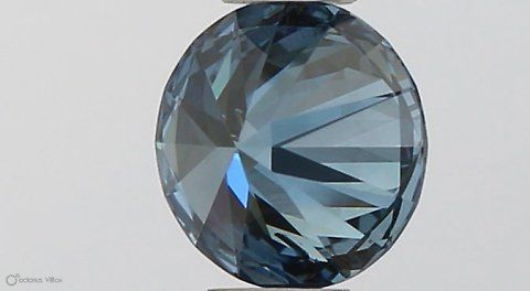 Lab-Grown ROUND Diamond - 0.35 Carat, Fancy Vivid Blue Color, SI1 Clarity | Sustainable Luxury, Dazzling Brilliance | IGI | Certified LG581331000