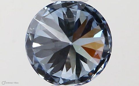 Lab-Grown ROUND Diamond - 0.53 Carat, Fancy Vivid Blue Color, VS1 Clarity | Sustainable Luxury, Dazzling Brilliance | IGI | Certified LG581331276