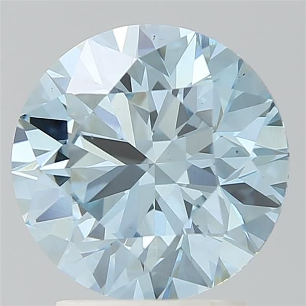 Lab-Grown ROUND Diamond - 2.65 Carat, Fancy Intense Blue Color, VS1 Clarity | Sustainable Luxury, Dazzling Brilliance | IGI | Certified LG577306288