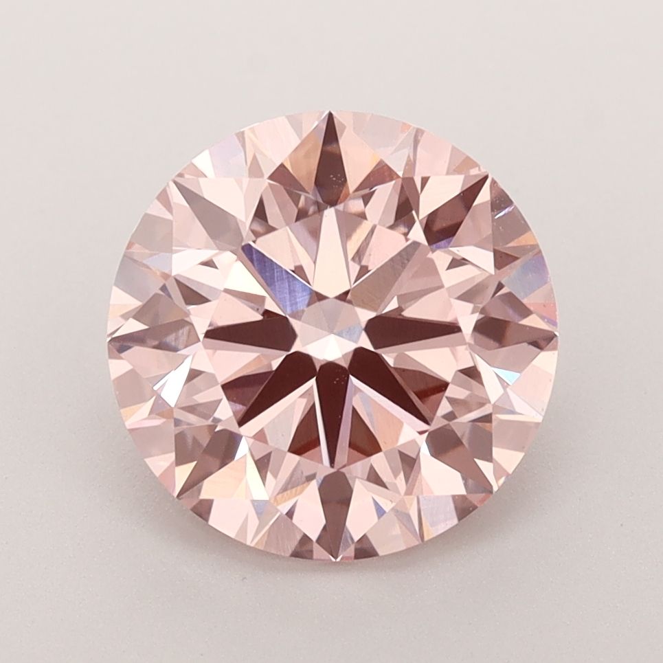 Lab-Grown ROUND Diamond - 3.03 Carat, Fancy Intense Pink Color, VS1 Clarity | Sustainable Luxury, Dazzling Brilliance | IGI | Certified LG584354220