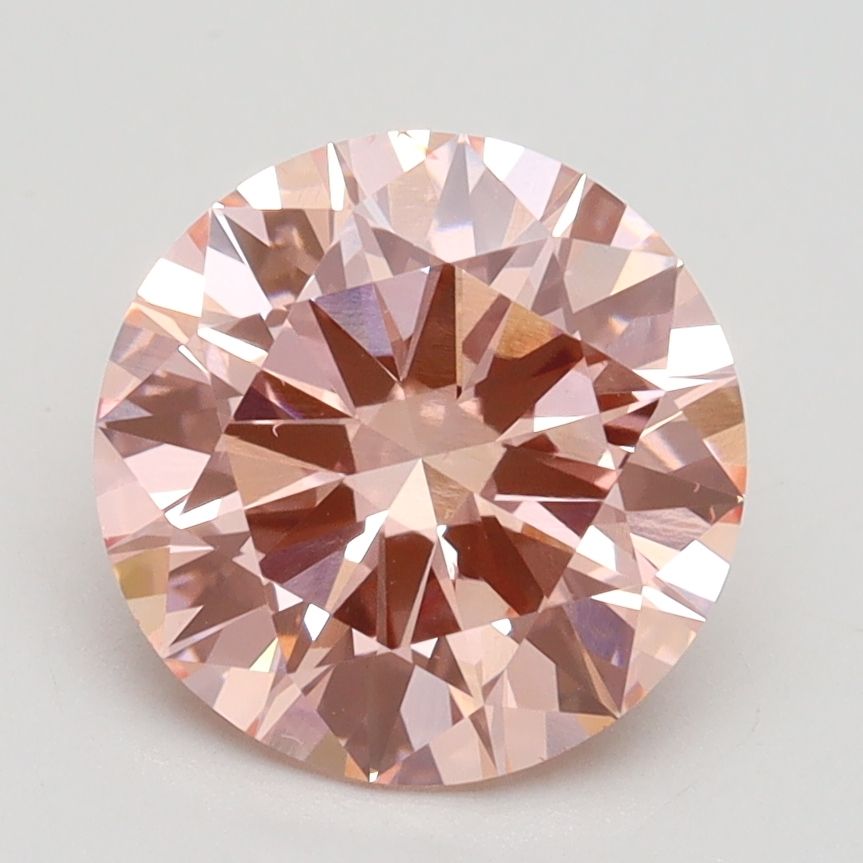 Lab-Grown ROUND Diamond - 2.31 Carat, Fancy Intense Pink Color, VS2 Clarity | Sustainable Luxury, Dazzling Brilliance | IGI | Certified LG517219362