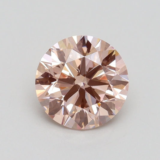 Lab-Grown ROUND Diamond - 1.51 Carat, Fancy Pink Color, VS1 Clarity | Sustainable Luxury, Dazzling Brilliance | IGI | Certified LG538279067