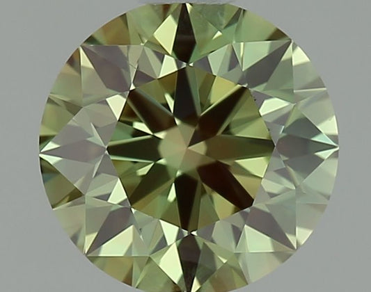 Lab-Grown ROUND Diamond - 0.79 Carat, Fancy Vivid Green Color, VS1 Clarity | Sustainable Luxury, Dazzling Brilliance | IGI | Certified LG642491379