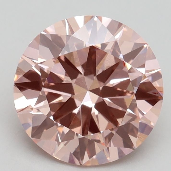 Lab-Grown ROUND Diamond - 2.1 Carat, Fancy Intense Pink Color, VS2 Clarity | Sustainable Luxury, Dazzling Brilliance | IGI | Certified LG532245320