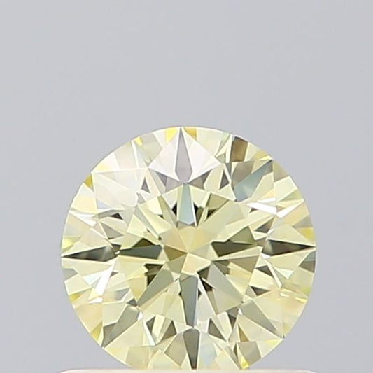 Lab-Grown ROUND Diamond - 0.52 Carat, Fancy Intense Yellow Color, VVS2 Clarity | Sustainable Luxury, Dazzling Brilliance | IGI | Certified LG627497433