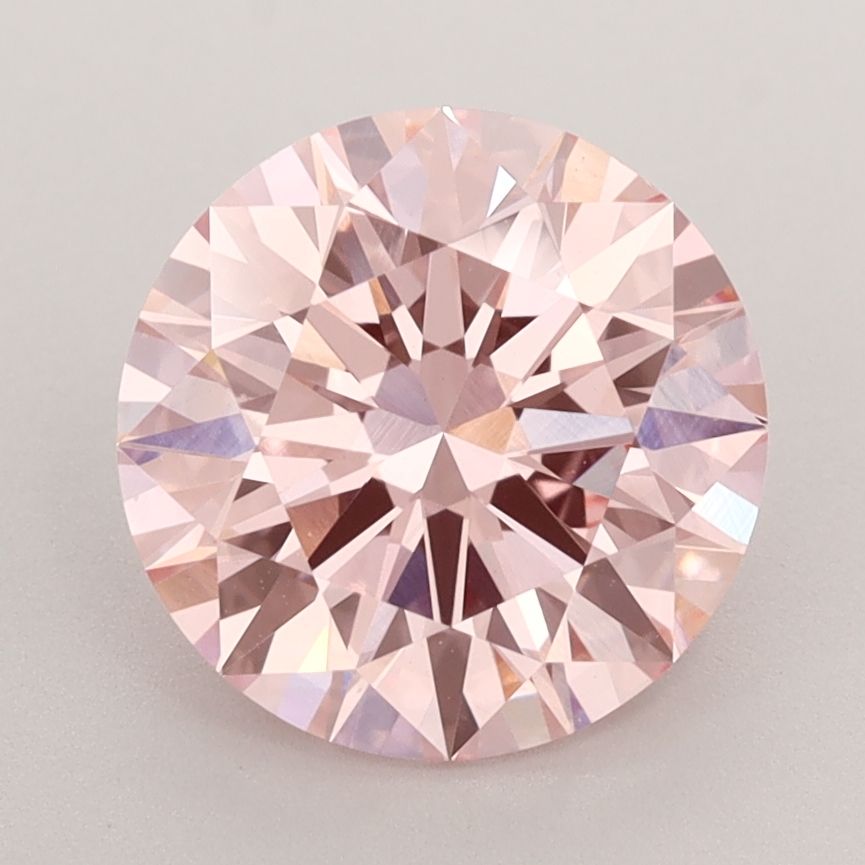 Lab-Grown ROUND Diamond - 2.65 Carat, Fancy Vivid Pink Color, VS1 Clarity | Sustainable Luxury, Dazzling Brilliance | IGI | Certified LG581309854