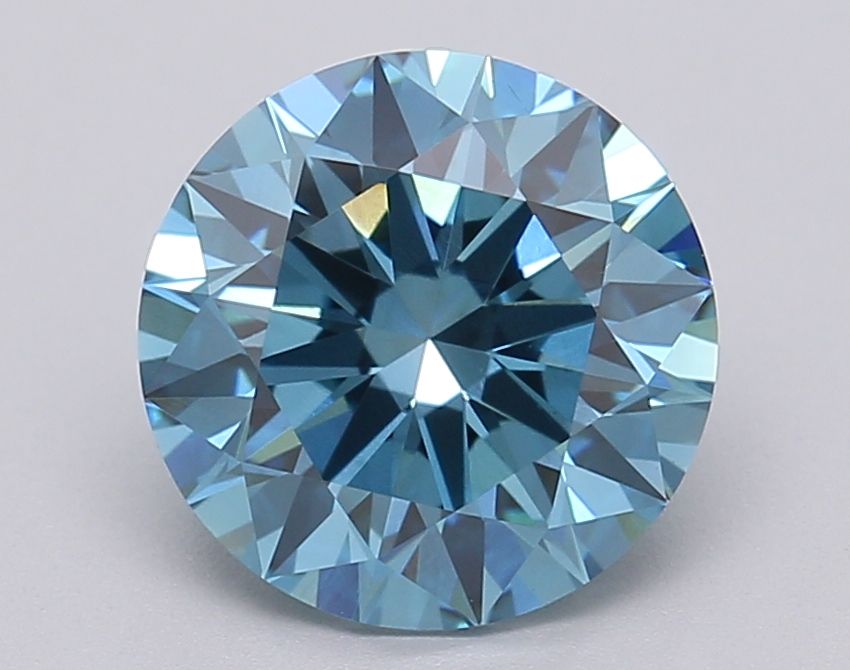 Lab-Grown ROUND Diamond - 2.02 Carat, Fancy Vivid Blue Color, VS1 Clarity | Sustainable Luxury, Dazzling Brilliance | IGI | Certified LG613349389