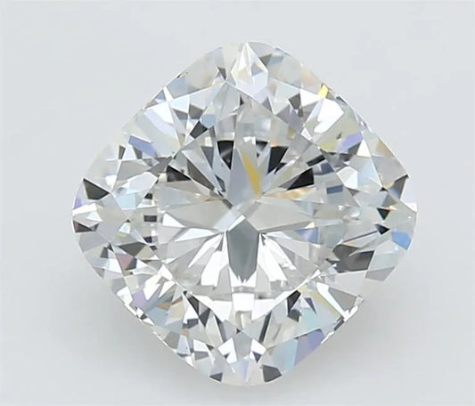 Lab-Grown Cushion Diamond - 2.58 Carats, E Color, VVS2 Clarity - Sustainable Luxury and Dazzling Brilliance-IGI·Certified