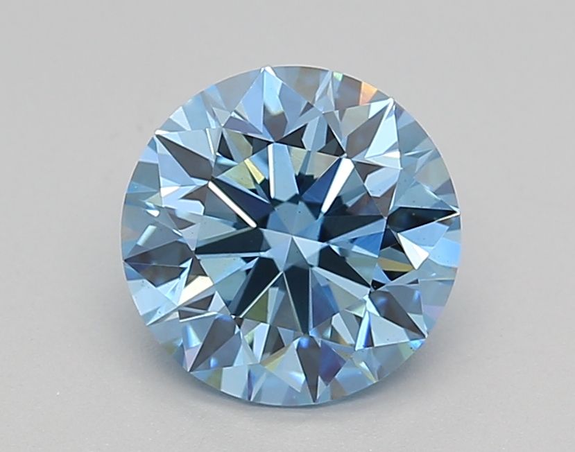 Lab-Grown ROUND Diamond - 1.58 Carat, Fancy Vivid Blue Color, VS1 Clarity | Sustainable Luxury, Dazzling Brilliance | IGI | Certified LG618455157