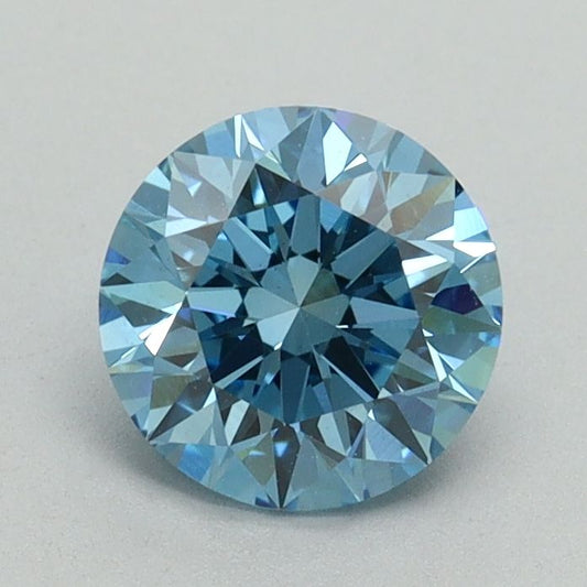 Lab-Grown ROUND Diamond - 1.02 Carat, Fancy Vivid Blue Color, VS1 Clarity | Sustainable Luxury, Dazzling Brilliance | IGI | Certified LG644442213