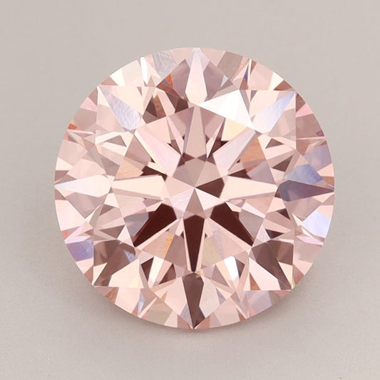 Lab-Grown ROUND Diamond - 3.09 Carat, Fancy Intense Pink Color, VS1 Clarity | Sustainable Luxury, Dazzling Brilliance | IGI | Certified LG584353565