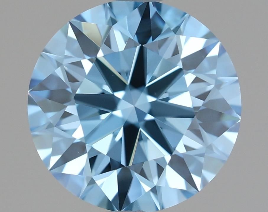 Lab-Grown ROUND Diamond - 1.54 Carat, Fancy Vivid Blue Color, VS1 Clarity | Sustainable Luxury, Dazzling Brilliance | IGI | Certified LG636412119