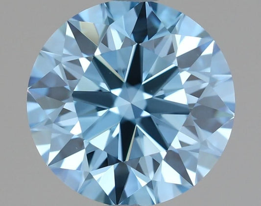 Lab-Grown ROUND Diamond - 1.54 Carat, Fancy Vivid Blue Color, VS1 Clarity | Sustainable Luxury, Dazzling Brilliance | IGI | Certified LG636412119