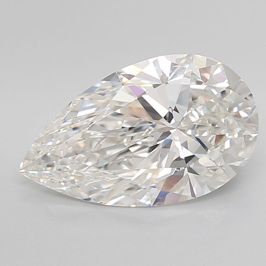 Lab-Grown PEAR Diamond - 3.8 Carats, G Color, VVS1 Clarity - Sustainable Luxury and Dazzling Brilliance-IGI·Certified