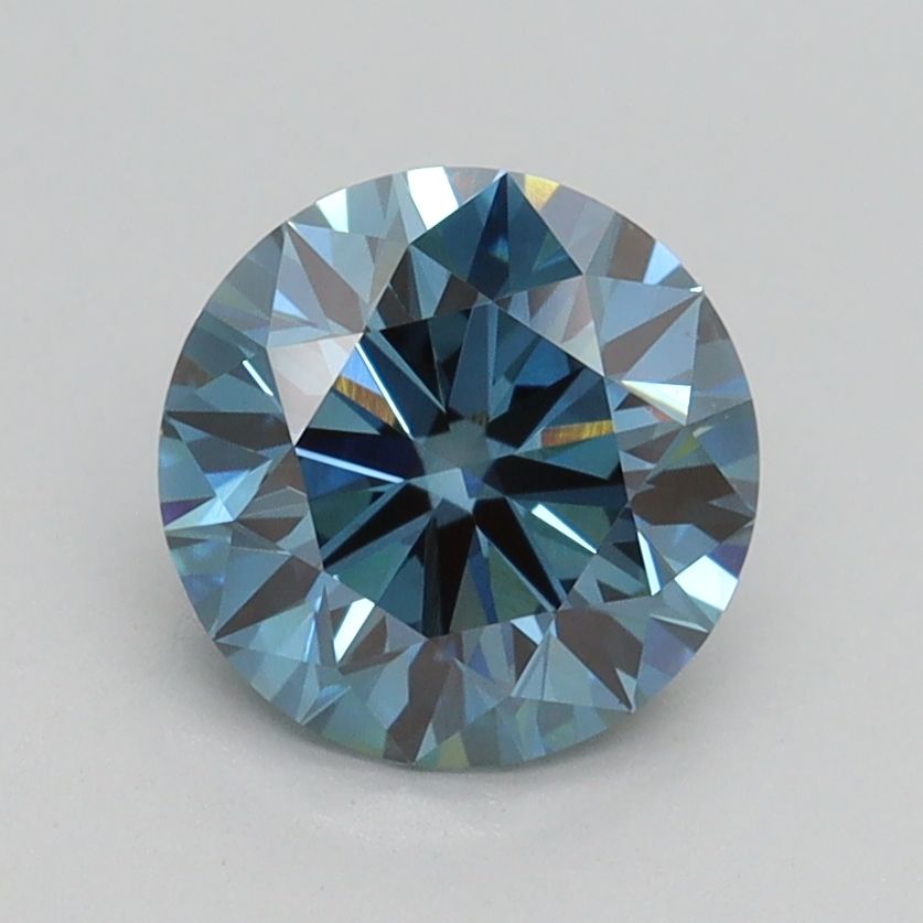 Lab-Grown ROUND Diamond - 1.5 Carat, Fancy Vivid Blue Color, VS1 Clarity | Sustainable Luxury, Dazzling Brilliance | IGI | Certified LG539241965