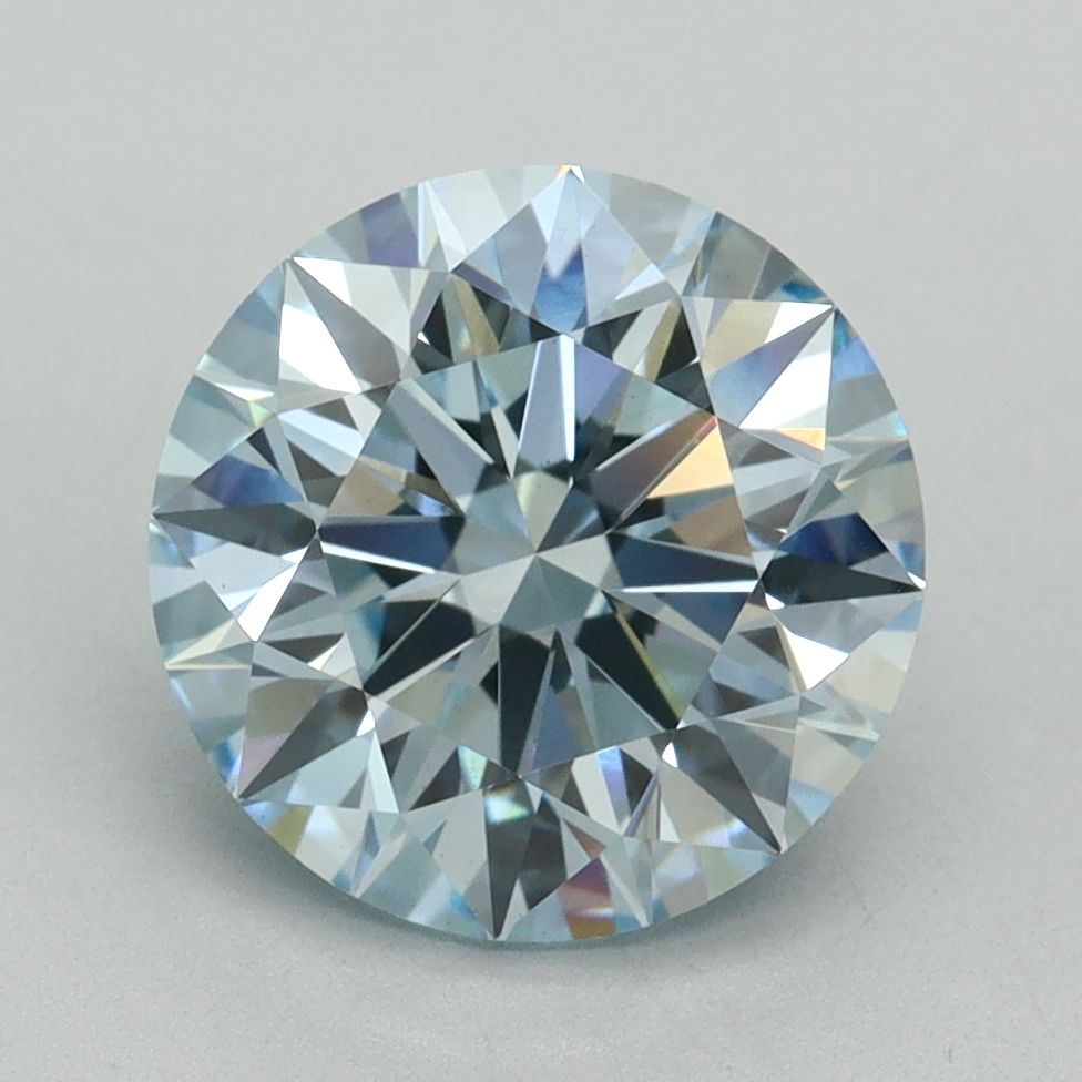 Lab-Grown ROUND Diamond - 3.11 Carat, Fancy Intense Blue Color, VS1 Clarity | Sustainable Luxury, Dazzling Brilliance | IGI | Certified LG636401505