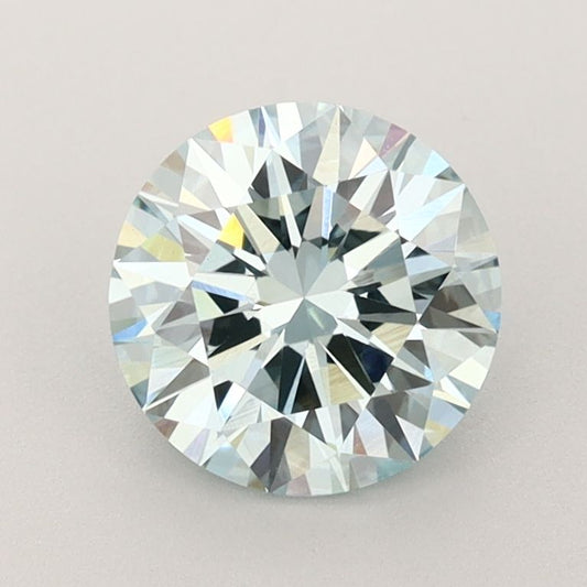 Lab-Grown ROUND Diamond - 1.51 Carat, Fancy Intense Green Blue Color, VVS2 Clarity | Sustainable Luxury, Dazzling Brilliance | IGI | Certified LG595383446