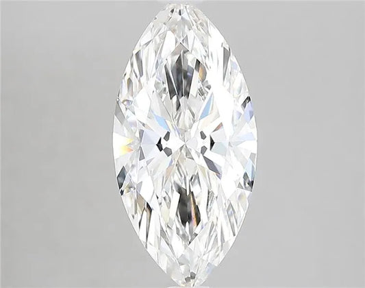 Lab-Grown Marquise Diamond - 2.56 Carats, F Color, VVS2 Clarity - Sustainable Luxury and Dazzling Brilliance-IGI·Certified