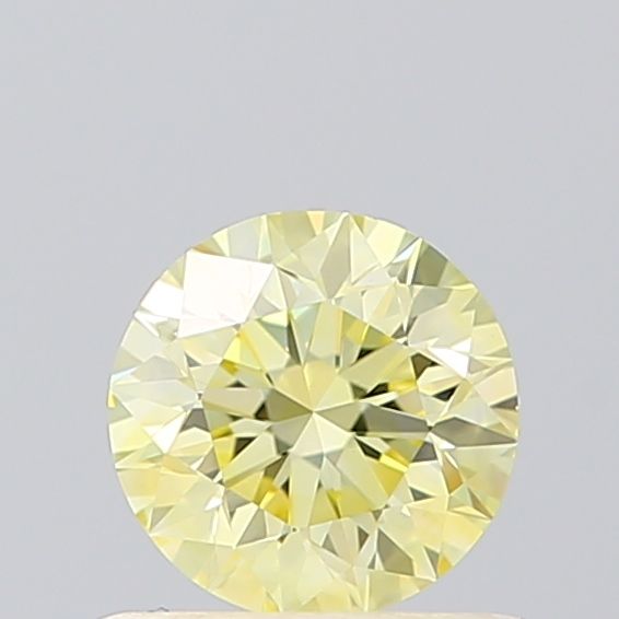 Lab-Grown ROUND Diamond - 0.56 Carat, Fancy Intense Yellow Color, VS1 Clarity | Sustainable Luxury, Dazzling Brilliance | IGI | Certified LG614320493