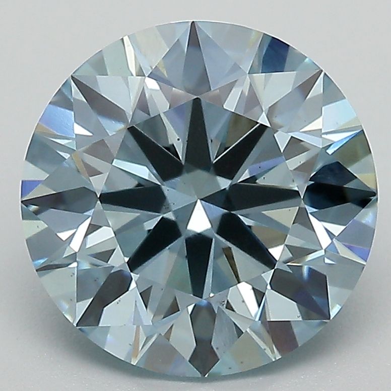 Lab-Grown ROUND Diamond - 3.74 Carat, Fancy Vivid Blue Color, VS1 Clarity | Sustainable Luxury, Dazzling Brilliance | IGI | Certified LG626416533