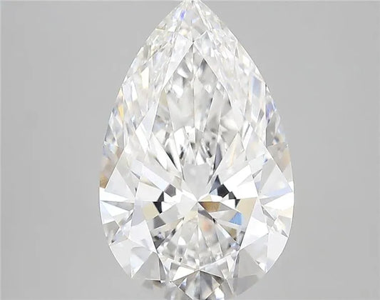 Lab-Grown Pear Diamond - 4.06 Carats, E Color, VVS2 Clarity - Sustainable Luxury and Dazzling Brilliance-GIA·Certified